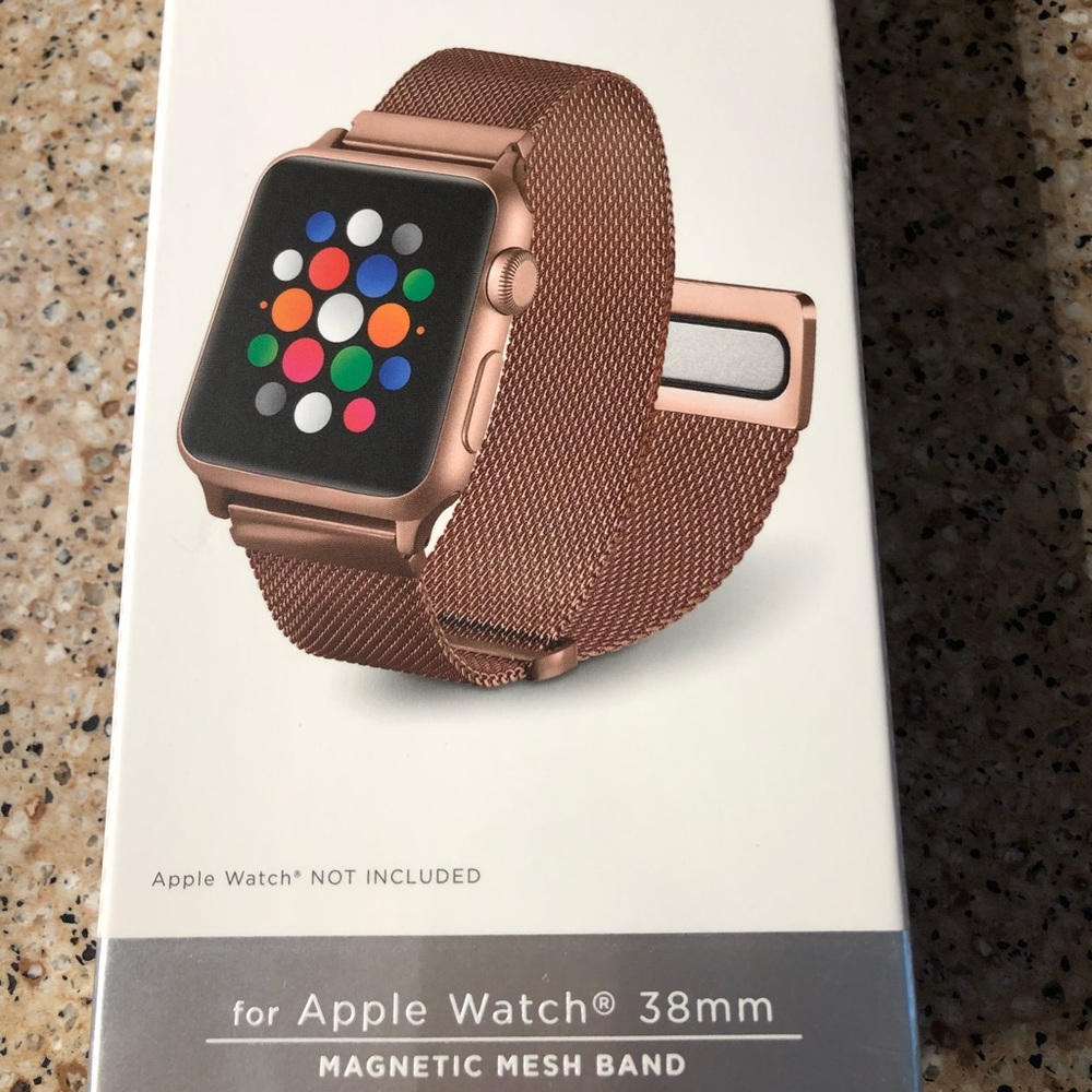 Apple Watch magnetic mesh band 38mm Rose Gold